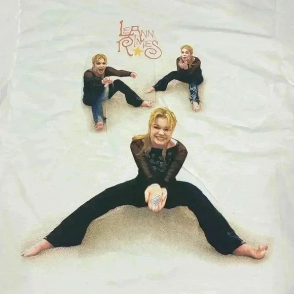 Vintage 1998 LeAnn Rimes Concert Tee Something to Talk About Single Stich Tour L - Picture 2 of 8